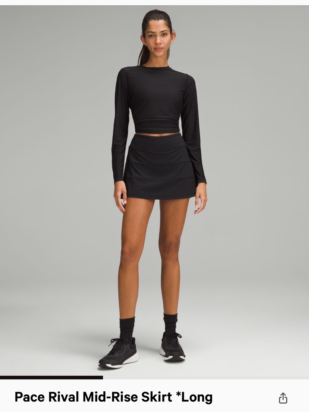 NWOT Lululemon Pace Rival skirt - mid-rise long